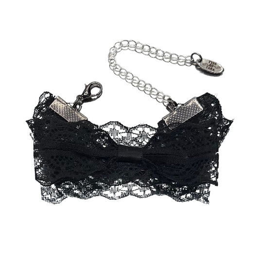 Siren Black Bow Lace Bracelet 
