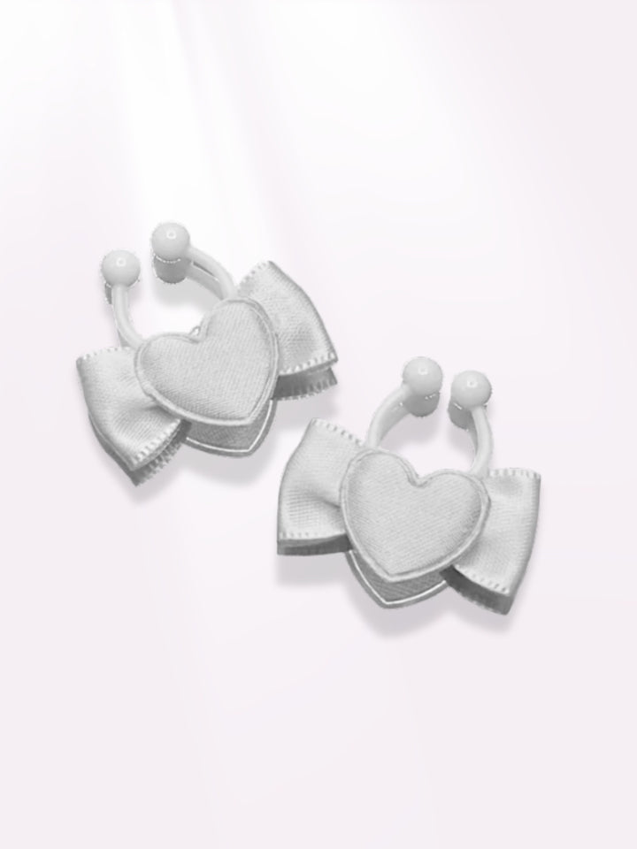 sweetheart white bow nipple clamps