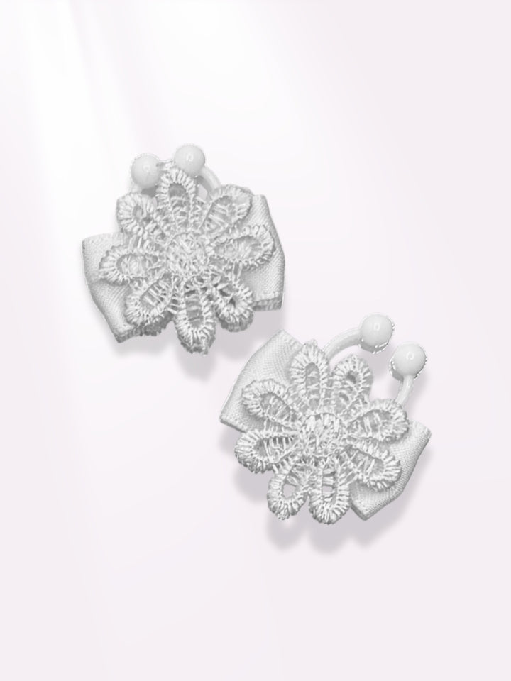 white flower nipple jewelry