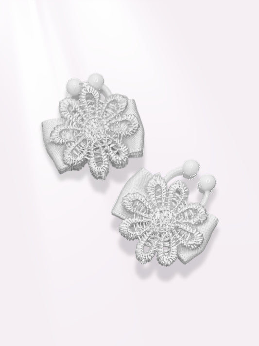 white flower nipple jewelry
