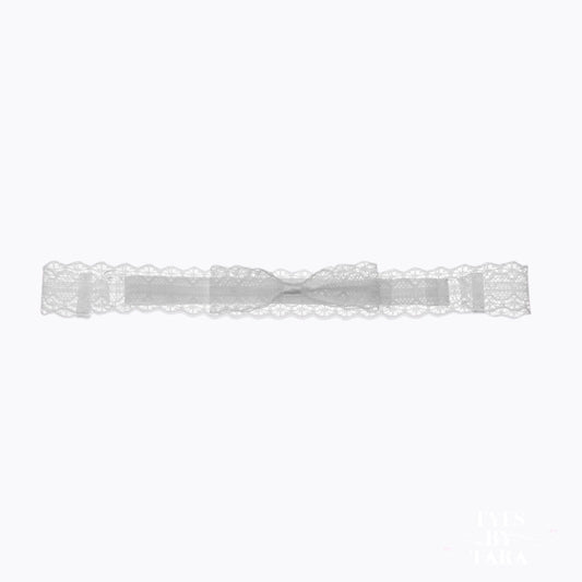 Siren White Lace Bow Belt