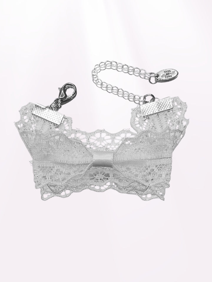 Siren White Lace Bow Bracelet 