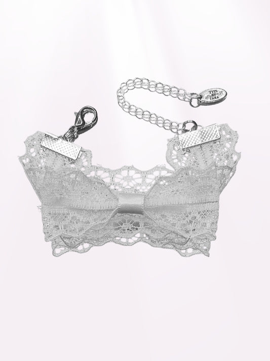 Siren White Lace Bow Bracelet 