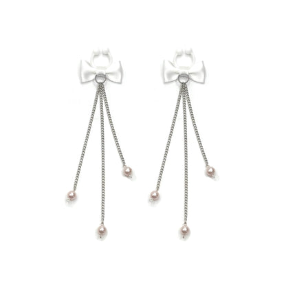 white pearl nipple ties
